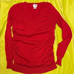 Motherhood Maternity Scarlet V-Neck Sweater
